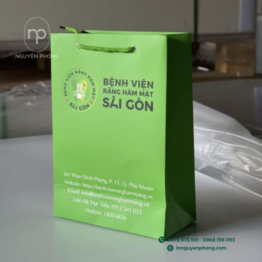 In túi giấy bệnh viện,phòng khám